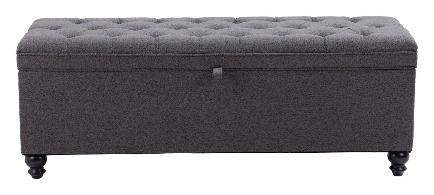 Halifax Storage Bench Gravel Gray