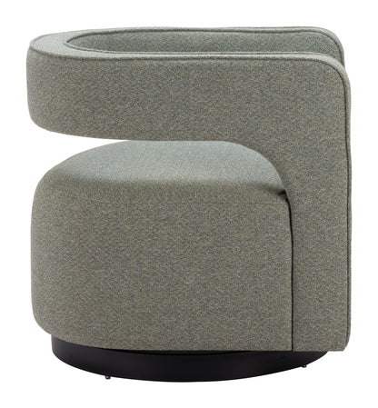 Turku Swivel Chair - Sage Green Stylish and Comfortable Swivel Chair for Modern Living Spaces