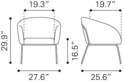 Quinten Accent Chair Vintage Gray