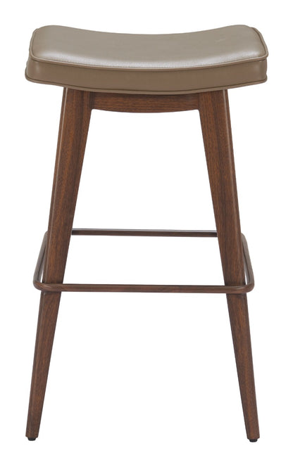 Divat Barstool (Set of 2) Taupe & Walnut