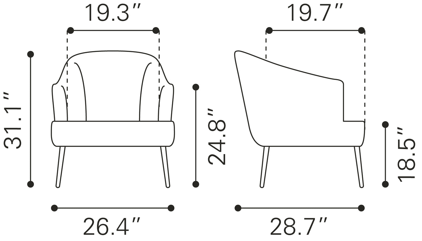 Ranier Accent Chair Green