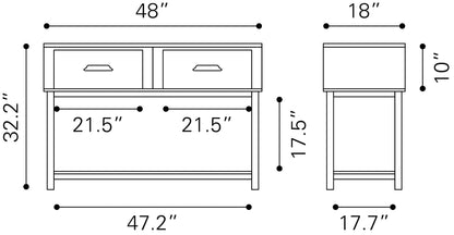 Surat Console Table Black