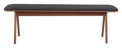 Kazwali Bench Black & Walnut – Sleek and Stylish Black & Walnut Bench for Modern Home Interiors