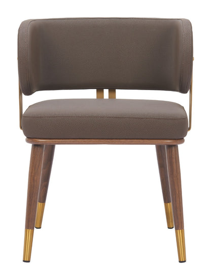 Brew Dining Chair (Set of 2) Brown & Walnut – Elegant and Comfortable Brown & Walnut Dining Chairs for Modern Dining Spaces