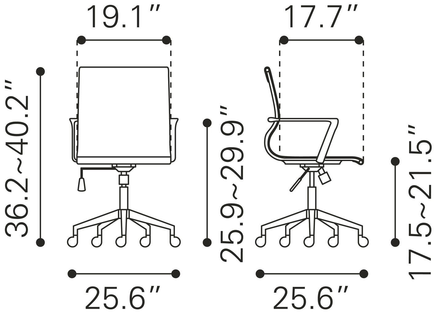 Stacy Office Chair White