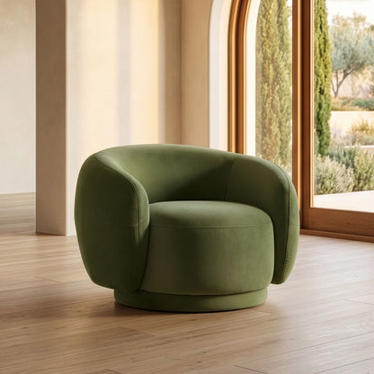Andrew Modern Green Fabric Sofa Set