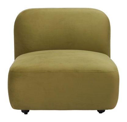 Biak Middle Chair - Green Stylish and Comfortable Upholstered Chair for Modern Living Spaces