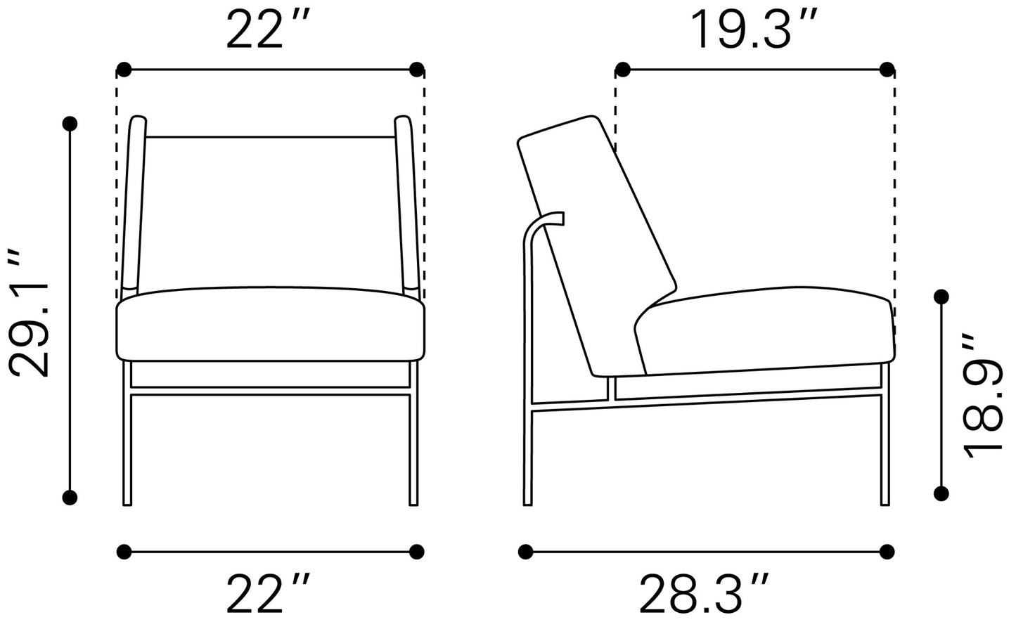 Atlanta Accent Chair Brown