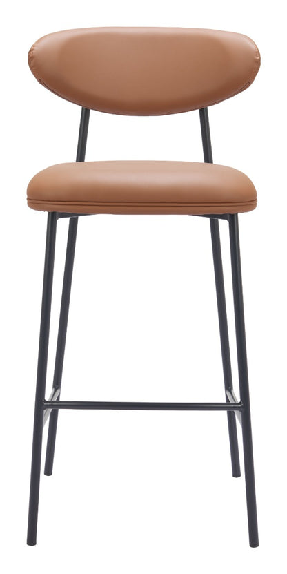 Rorun Barstool (Set of 2) Brown – Stylish and Comfortable Brown Barstools for Modern Kitchens or Bars