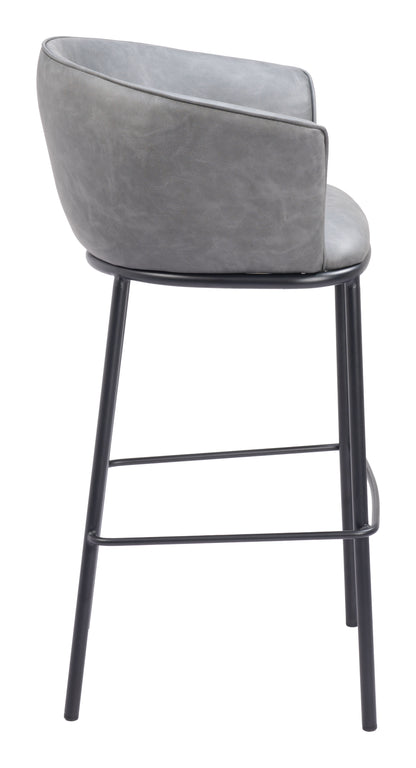 Garston Barstool Gray – Stylish and Comfortable Gray Barstool for Kitchen or Home Bar Area