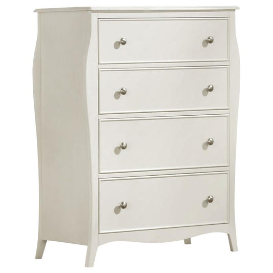 Dominique 4-Drawer Chest White