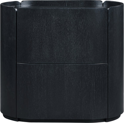 Everett Oak Veneer Nightstand – Modern Wooden Bedside Table with Storage