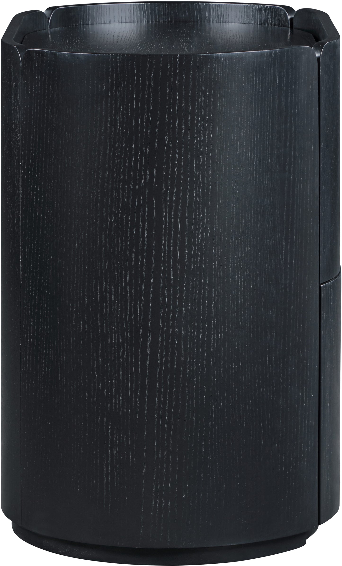 Everett Oak Veneer Nightstand – Modern Wooden Bedside Table with Storage