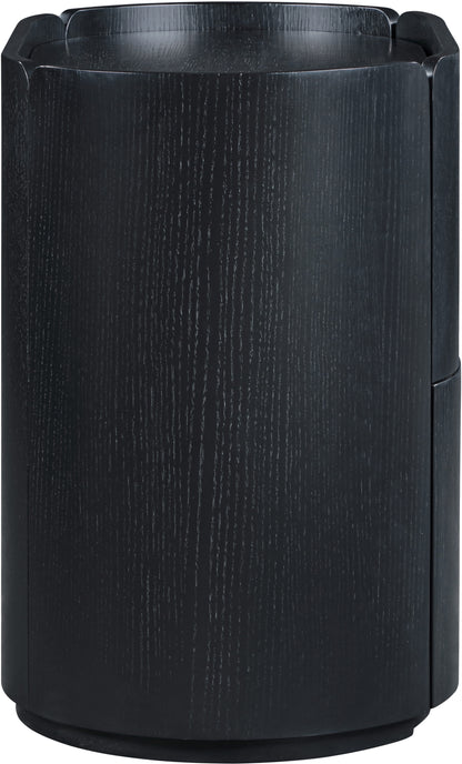 Everett Oak Veneer Nightstand – Modern Wooden Bedside Table with Storage