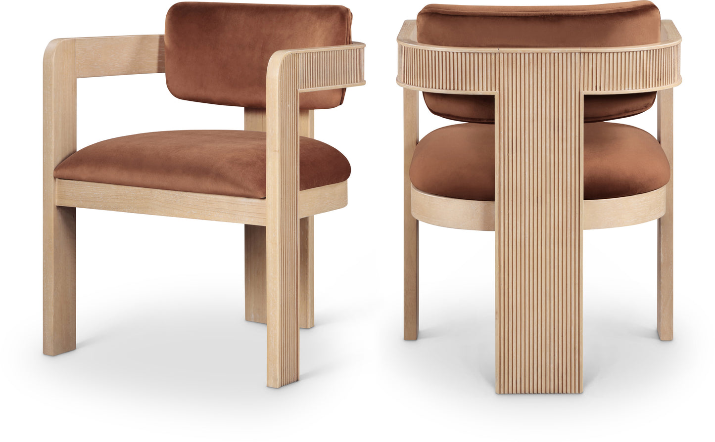 Sacha Velvet Upholstered Dining Chair – Stylish Tufted Back with Plush Velvet Seat