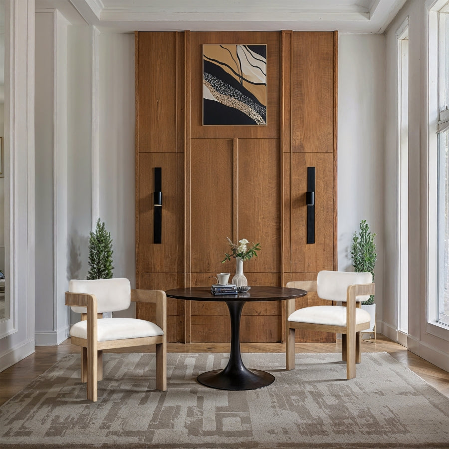 Sacha Velvet Upholstered Dining Chair – Stylish Tufted Back with Plush Velvet Seat
