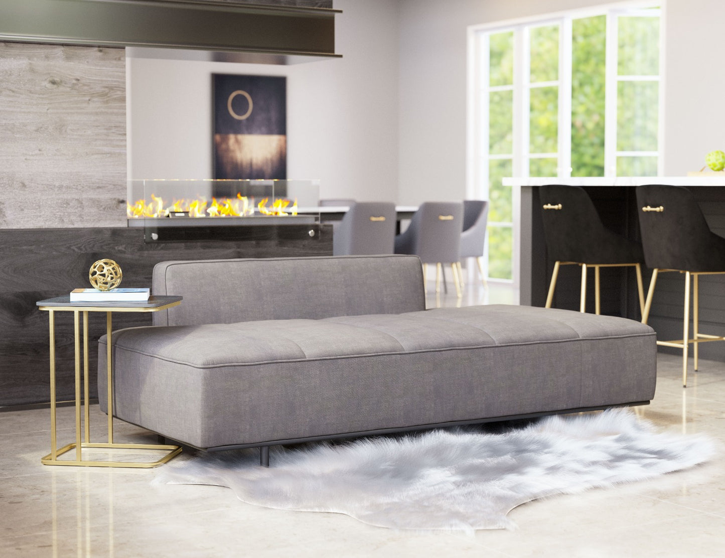 Confection Sofa - Gray Modern and Comfortable Sofa for Stylish Living Rooms