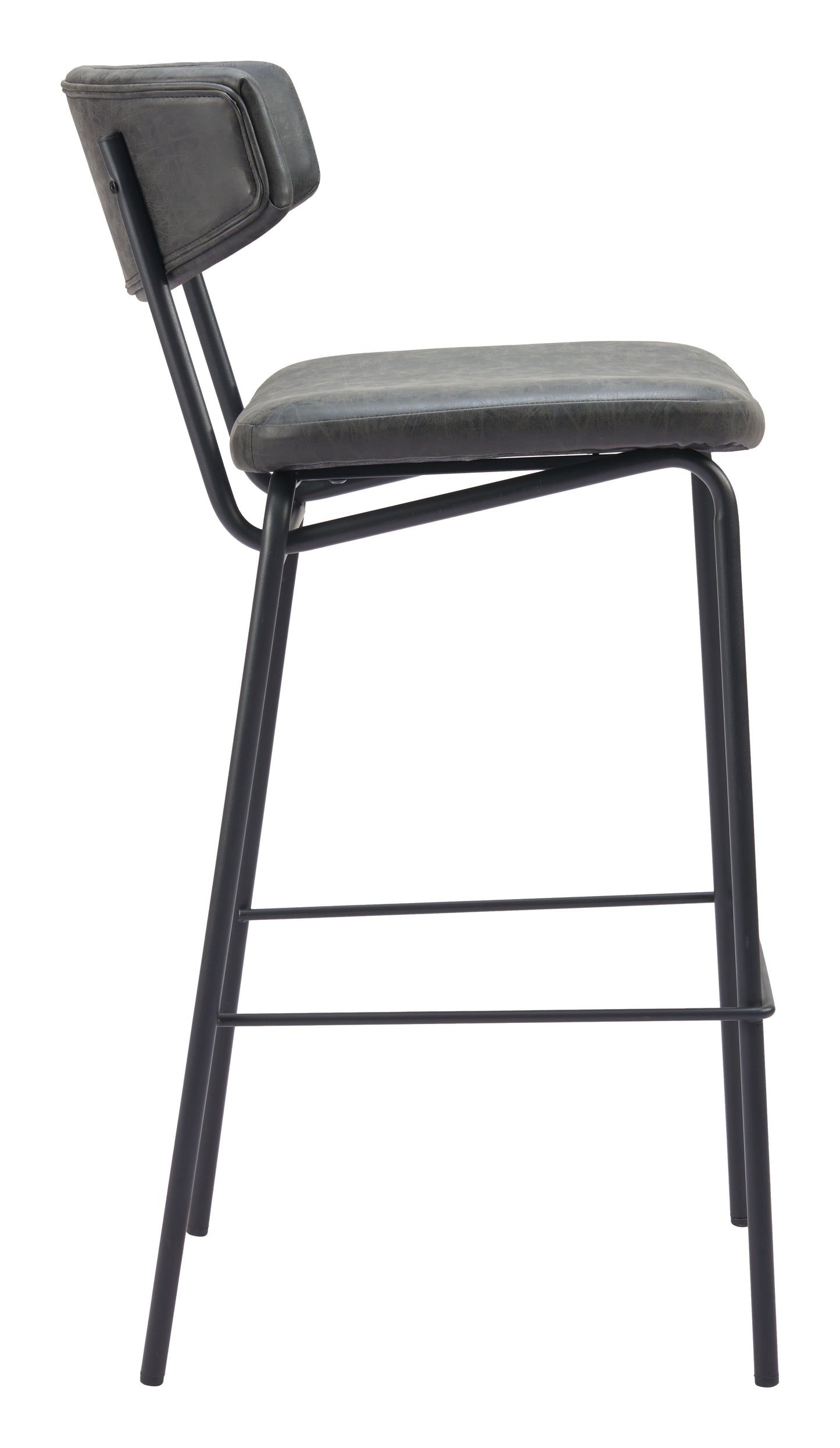 Charon Barstool (Set of 2) Vintage Black