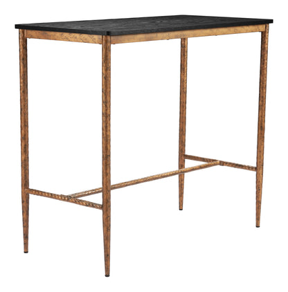 Nida Bar Table Black & Bronze