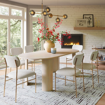 Sydhavnen Dining Chair Cream & Gold – Elegant Cream & Gold Dining Chair for Modern Dining Spaces