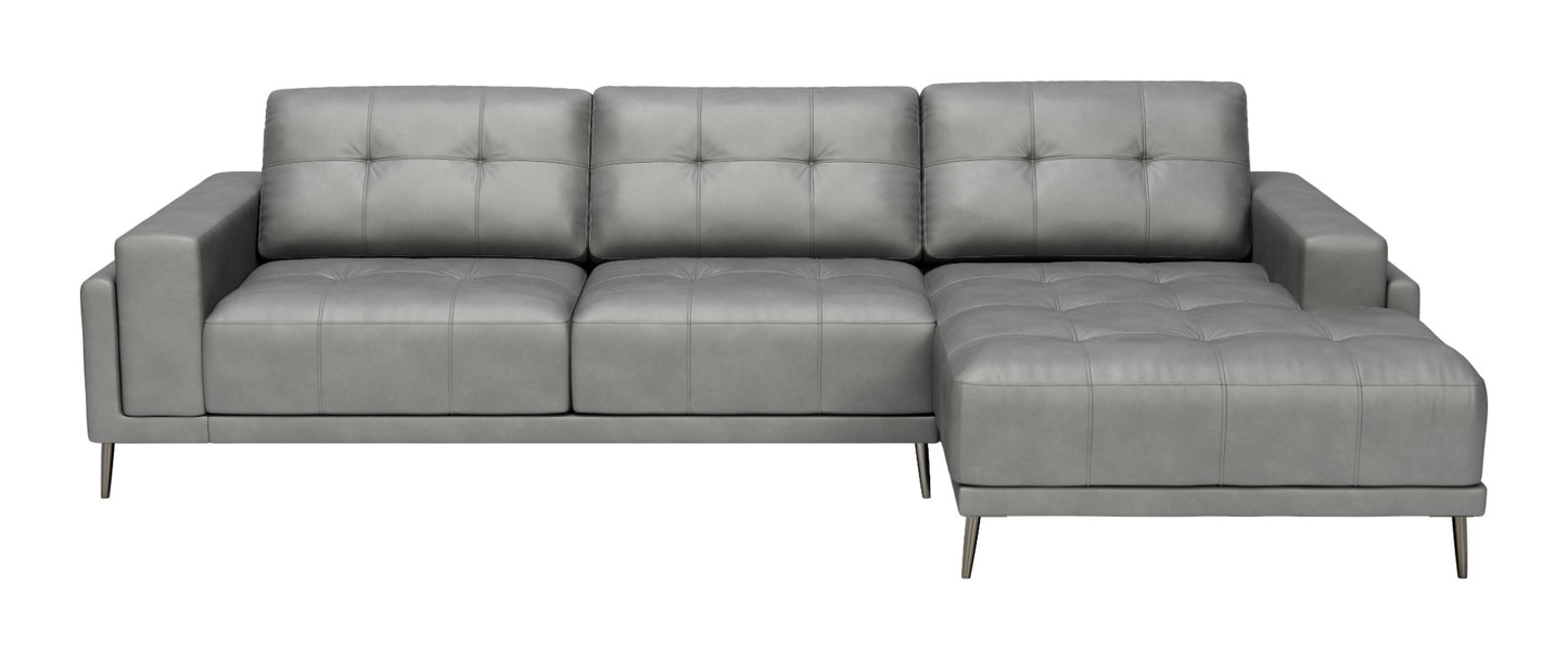 Bliss RAF Chaise Sectional Gray