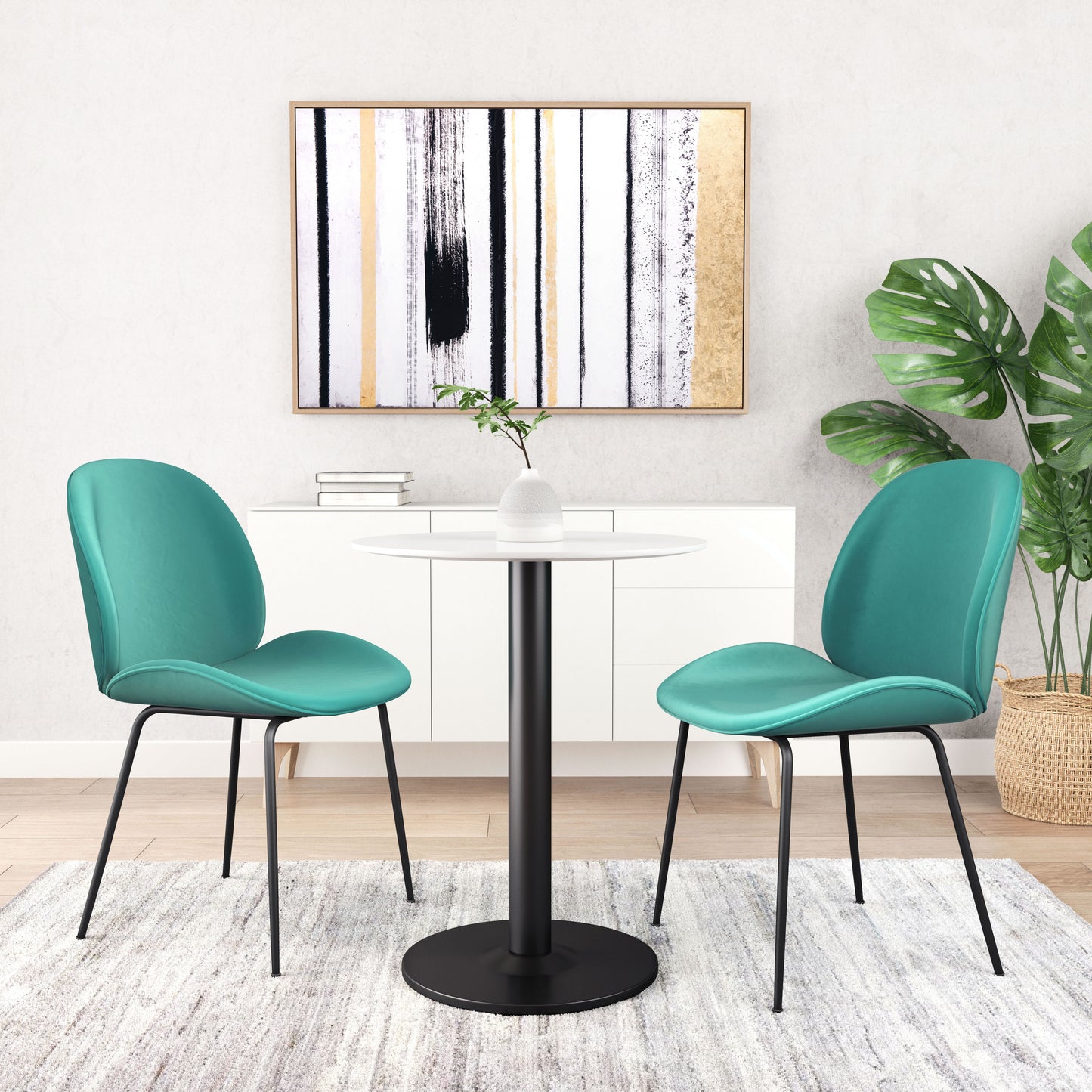 Alto Bistro Table White & Black