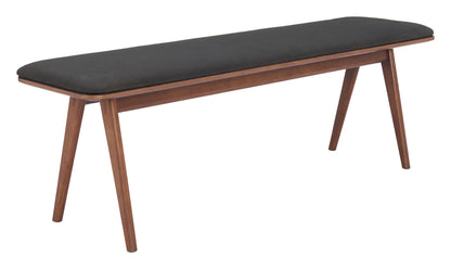 Kazwali Bench Black & Walnut – Sleek and Stylish Black & Walnut Bench for Modern Home Interiors