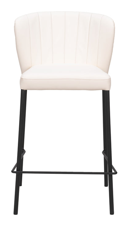 Linz Counter Stool Set of 2 - Elegant Cream Design for Modern Kitchens and Dining Areas