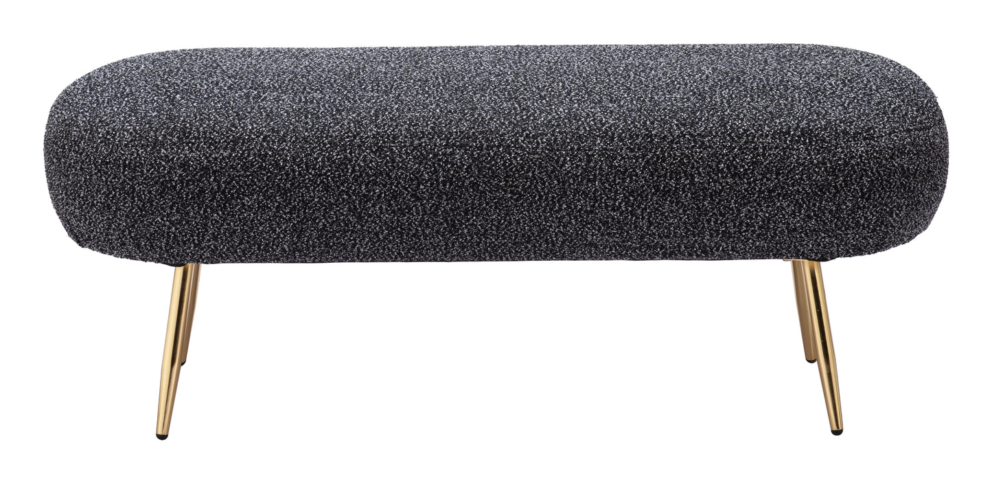 Creek Bench - Glitter Black Elegant and Eye-Catching Bench for Modern Living Spaces