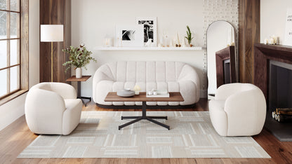 Govan Swivel Chair - Brown Stylish and Comfortable Swivel Chair for Modern Living Spaces or Offices
