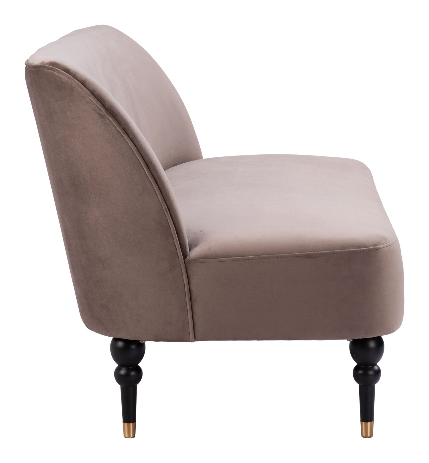 Bintulu Loveseat - Taupe Stylish and Comfortable Upholstered Loveseat for Modern Living Rooms