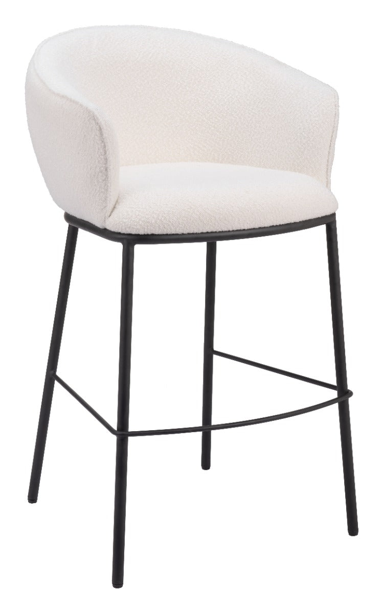 Essen Barstool - Ivory Sleek and Elegant Barstool for Modern Kitchens and Home Bars