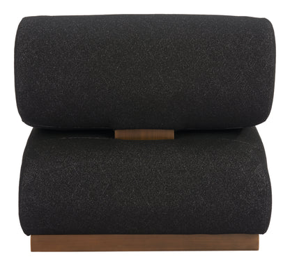 Barsa Accent Chair - Black Sleek and Modern Upholstered Chair for Contemporary Living Spaces