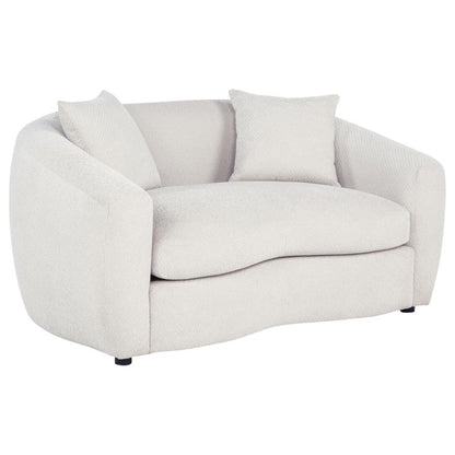 Isabella 3 Piece Sand Fabric Upholstered Sofa Set
