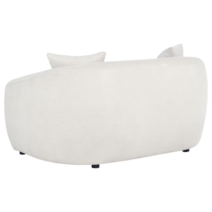 Isabella 3 Piece Sand Fabric Upholstered Sofa Set