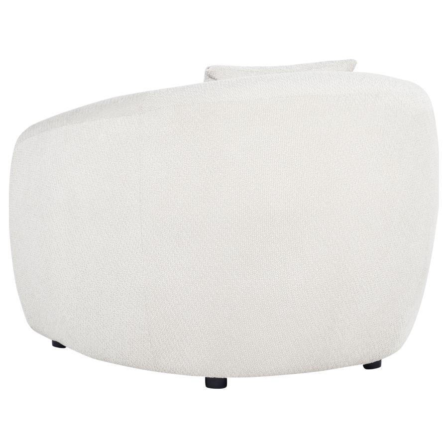 Isabella 3 Piece Sand Fabric Upholstered Sofa Set