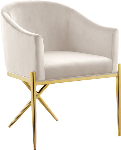 Xavier Velvet Upholstered Dining Chair – Sophisticated Modern Dining Room Seating