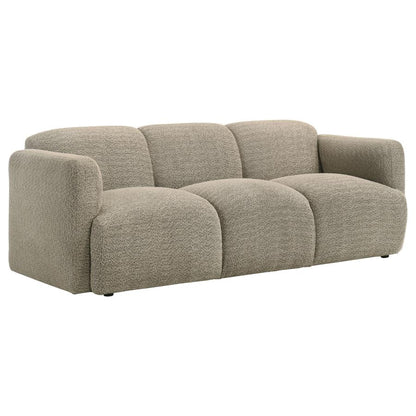 Dorset 2 Piece Upholstered Round Track Arm Sofa Set