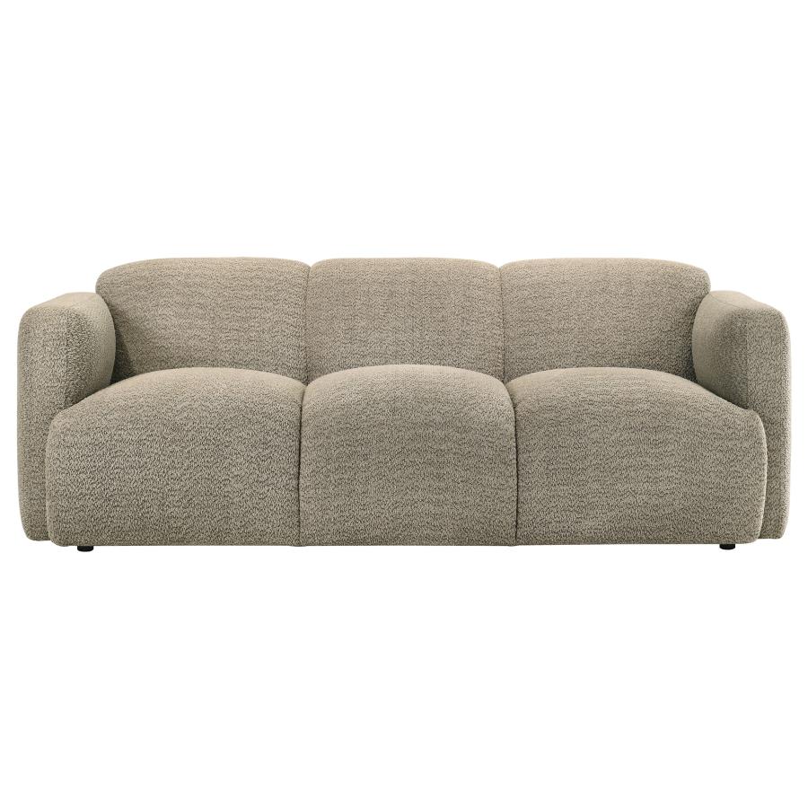 Dorset 2 Piece Upholstered Round Track Arm Sofa Set