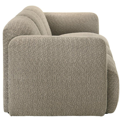 Dorset 2 Piece Upholstered Round Track Arm Sofa Set