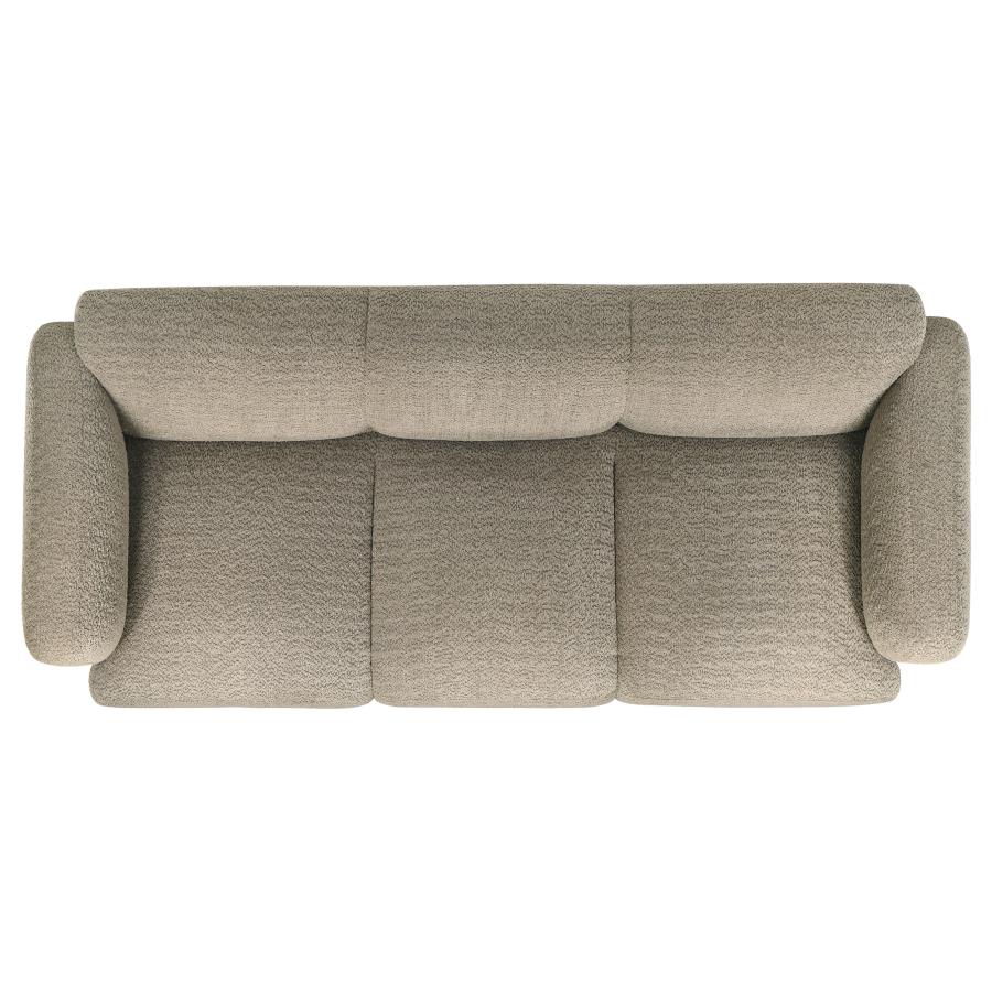 Dorset 2 Piece Upholstered Round Track Arm Sofa Set