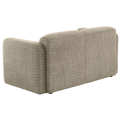 Dorset 2 Piece Upholstered Round Track Arm Sofa Set