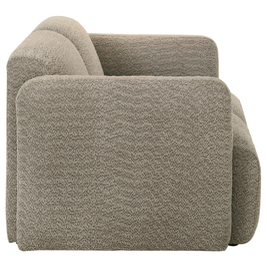 Dorset 2 Piece Upholstered Round Track Arm Sofa Set