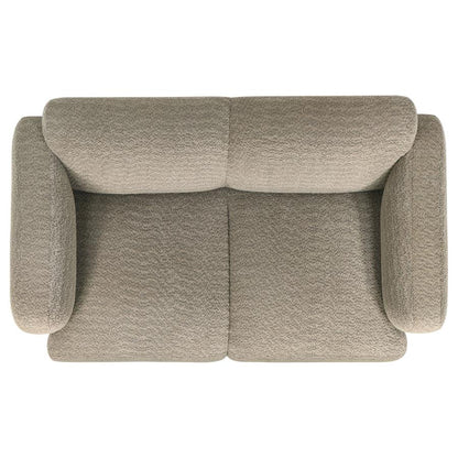 Dorset 2 Piece Upholstered Round Track Arm Sofa Set