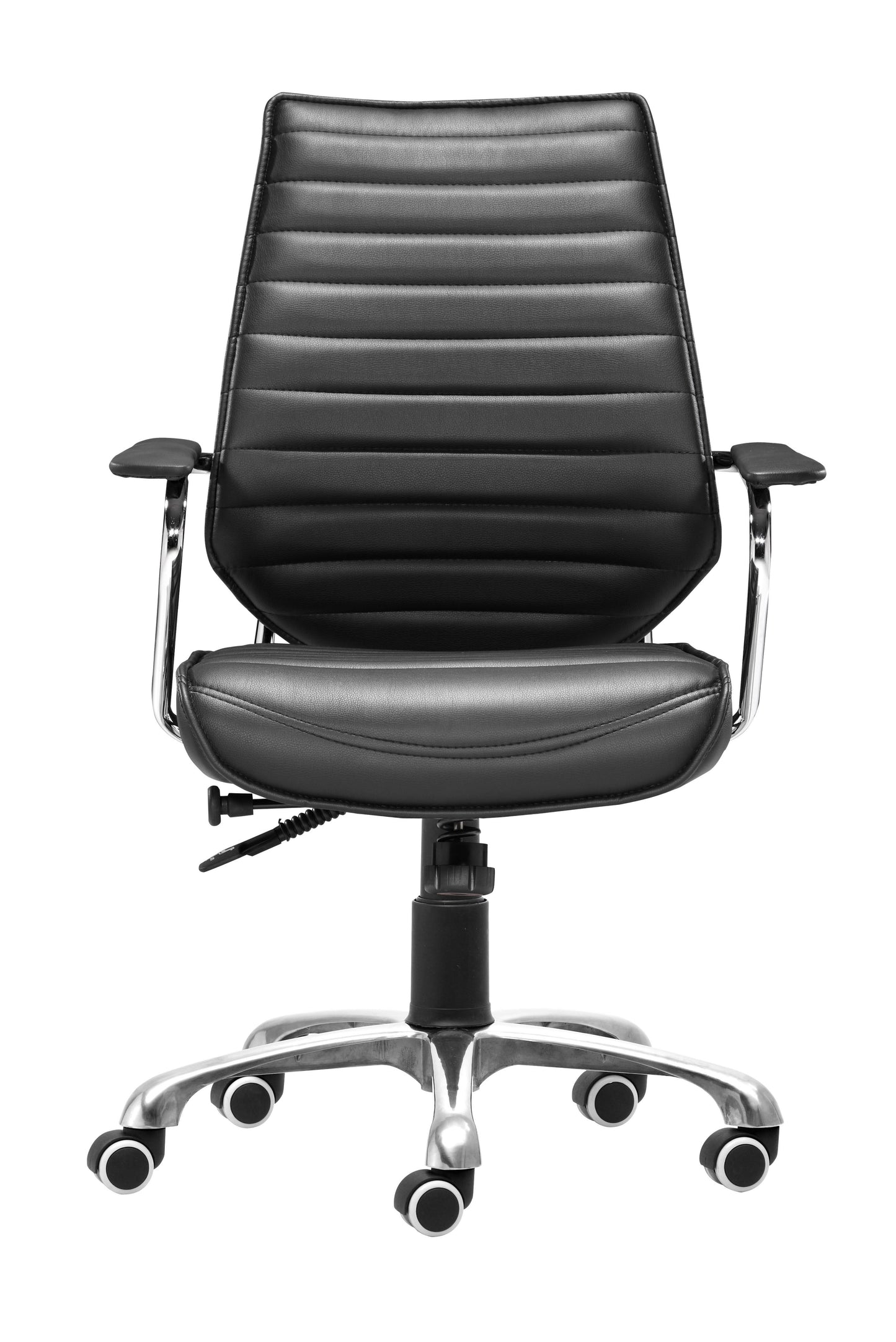 Enterprise Low Back Office Chair Black - Stylish & Comfortable Office Chair with a Classic Black Upholstery for a Contemporary, Professional Look