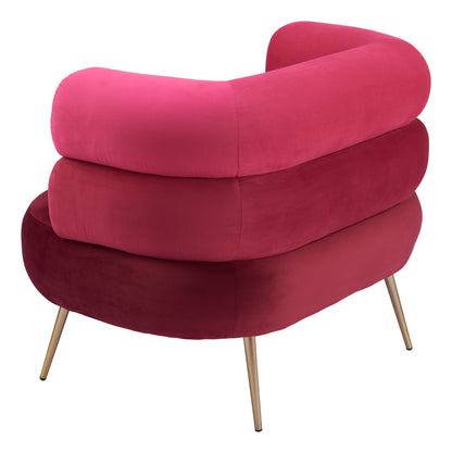 Arish Accent Chair - Red Bold and Stylish Upholstered Chair for Modern Living Spaces