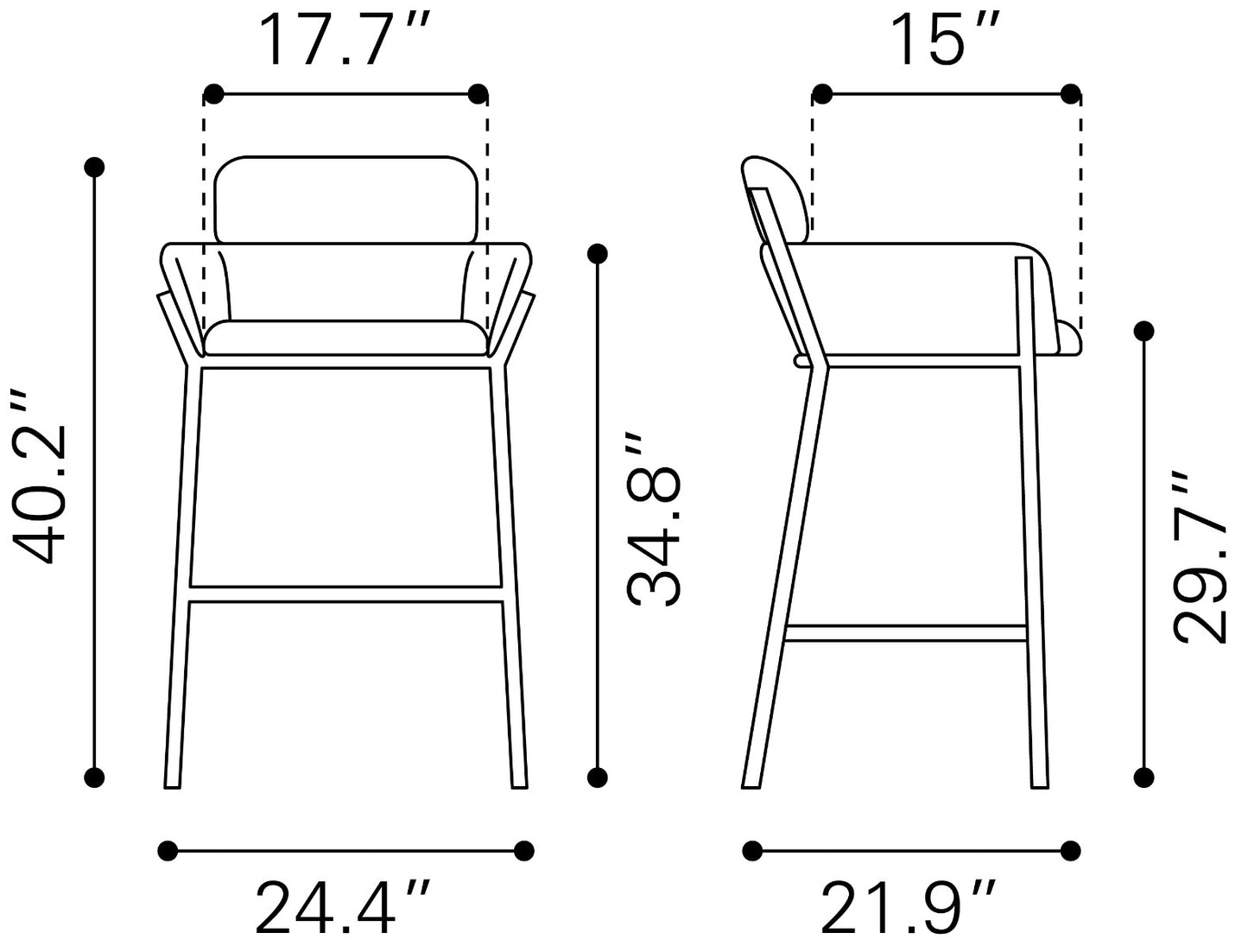 Bremor Barstool Beige