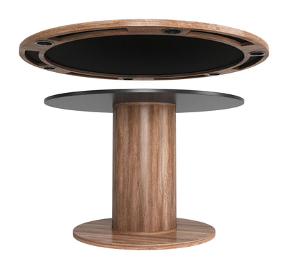 Vault 2-in-1 Table Brown Dining and Games Table - Multi-functional Dining and Game Table with a Rich Brown Finish for Versatile Entertainment