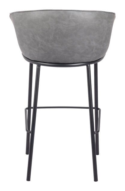 Garston Barstool Gray – Stylish and Comfortable Gray Barstool for Kitchen or Home Bar Area