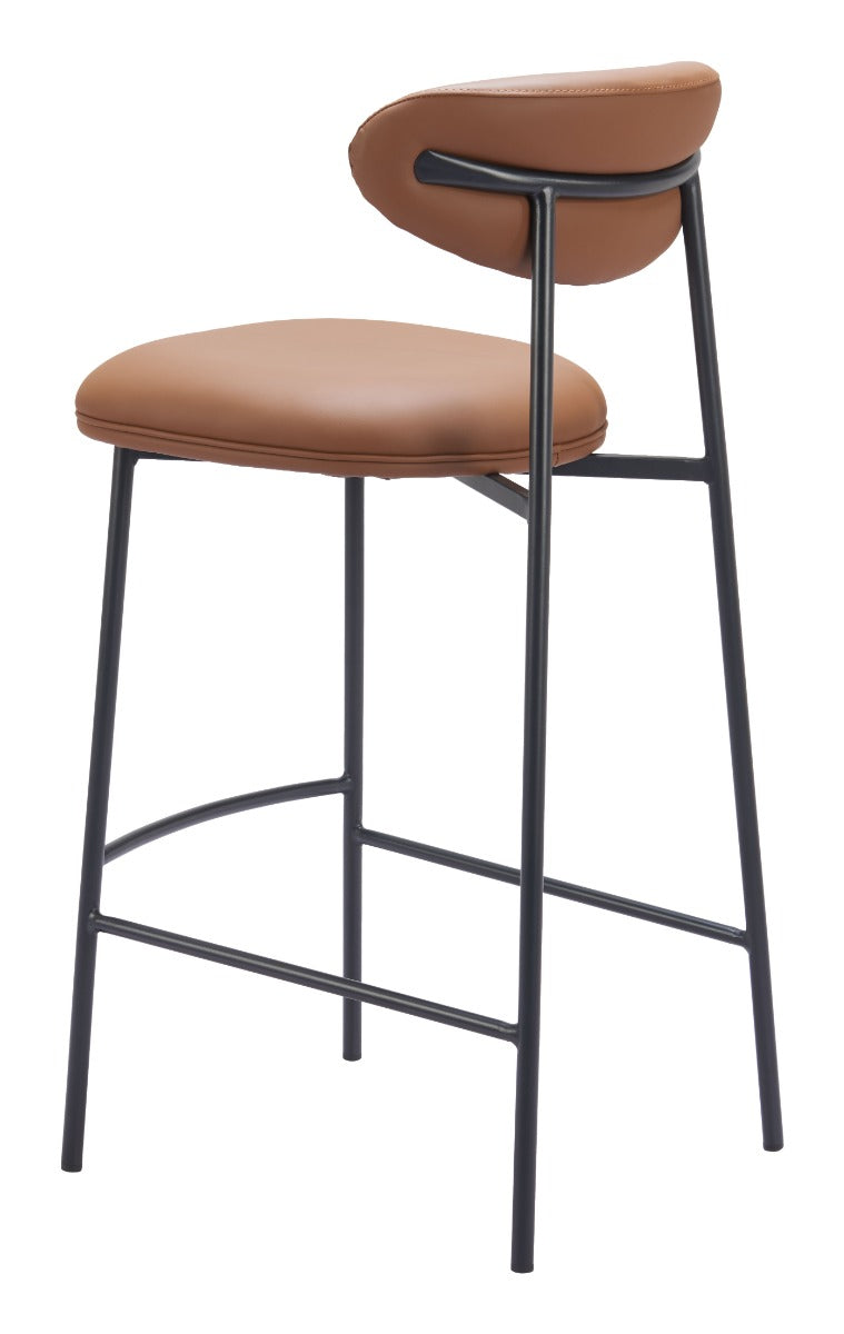 Rorun Barstool (Set of 2) Brown – Stylish and Comfortable Brown Barstools for Modern Kitchens or Bars